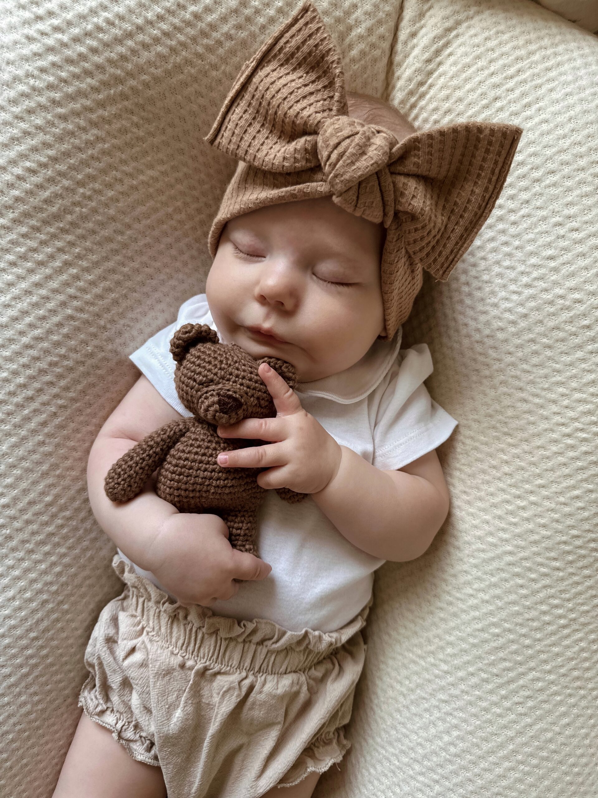 Ursuleț textil Bo Mini din bumbac organic